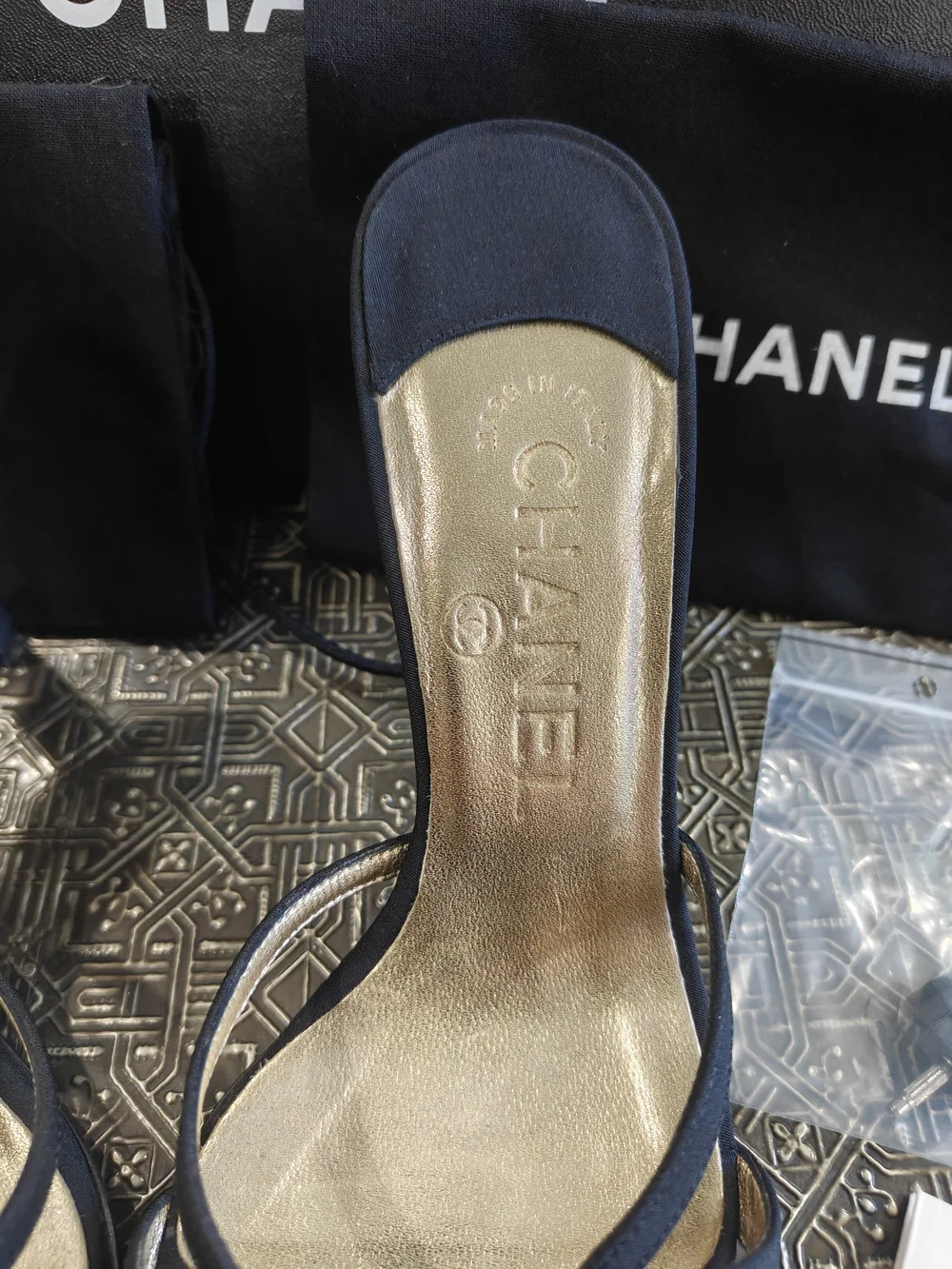 CHANEL Women's Black Camellia Mules 3